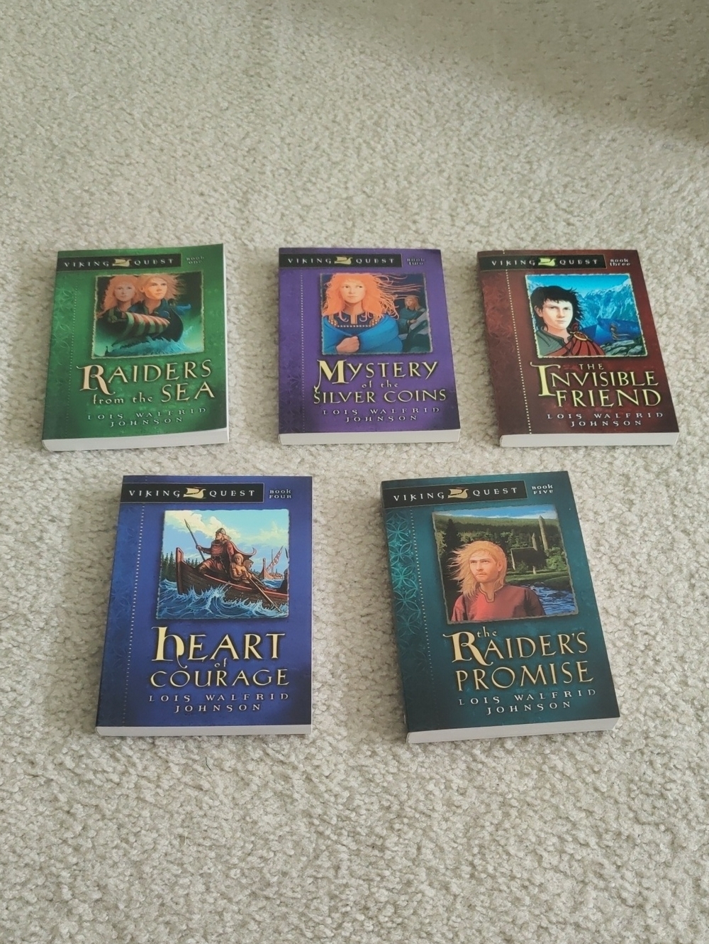 Viking Quest Paperback Book Lot Of 5 Y2K Cottagecore Girlhood Lois Walfrid Johns